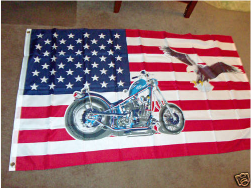 Motorcycle and Eagle America