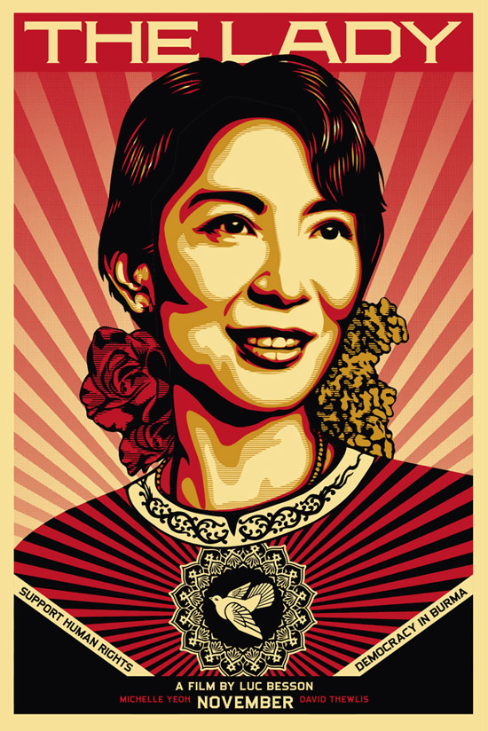 The Lady Aung San Suu Kyi Shepard Fairey Michelle Yeoh